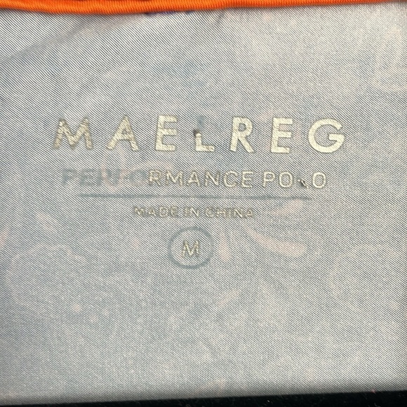 Maelreg Men's Blue & Pink Paisley Short Sleeve Golf Polo‎ Shirt Size Medium - Picture 4 of 11